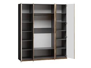 Шкаф распашной Банни - 4 МДФ Дуб Мореный