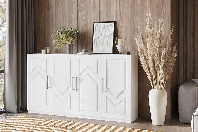 Комод Эверест - 4 МДФ Аквамарин