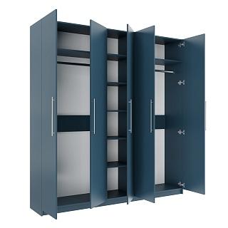 Шкаф распашной Калифорния - 5 Альби Полуночно-синий
