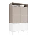 Стеллаж Скарлет - 9 Белый / Кашемир