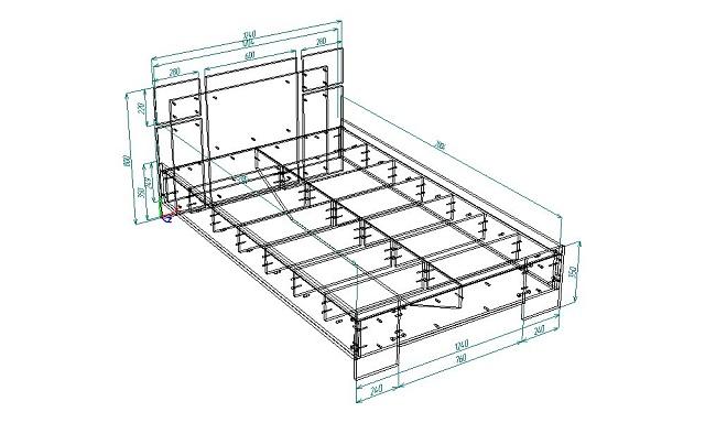 Кровать Джемма 1200