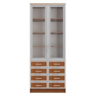 Книжный шкаф Альма - 12 Орех Экко