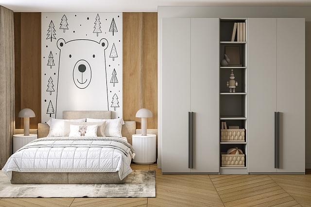 Шкаф распашной Хейсон - 17 Кашемир