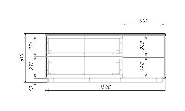 Тумба под ТВ Бостон Черный
