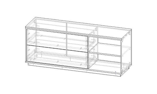 Тумба под ТВ Бостон Черный