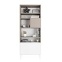 Стеллаж Скарлет - 3 Белый / Кашемир