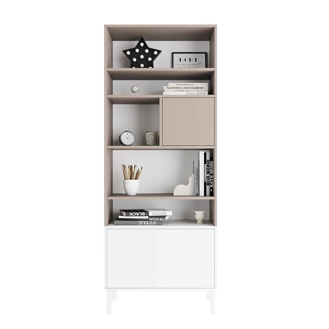 Стеллаж Скарлет - 3 Белый / Кашемир