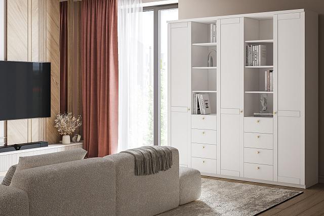 Шкаф распашной София РАХ - 21 МДФ Белый