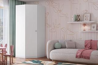 Шкаф угловой Скарабей МДФ Белый