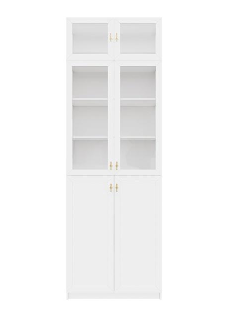 Библиотека Билли Хелена с антресолью - 21 Белый / Золото