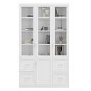 Книжный шкаф Библиограф - 3 №5 Белый