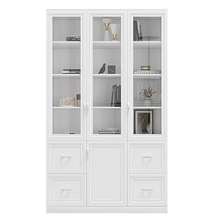 Книжный шкаф Библиограф - 3 №5 Белый