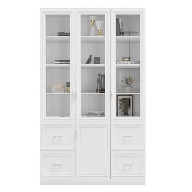 Книжный шкаф Библиограф - 3 №5 Белый