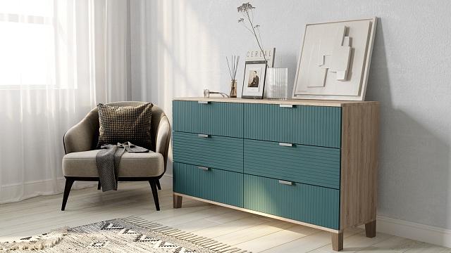 Комод Марвин Йорк - 7 Аквамарин
