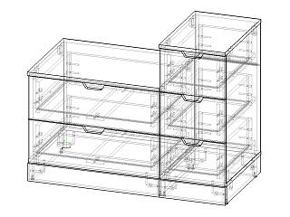 Комод Генри - 9 МДФ Белый