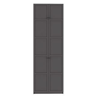 Шкаф распашной Скаген - 2 с антресолью Графит