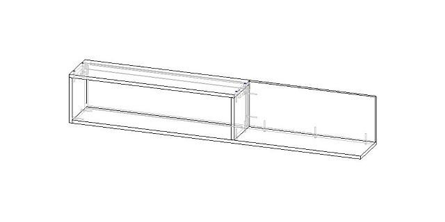 Полка подвесная Бостон Черный