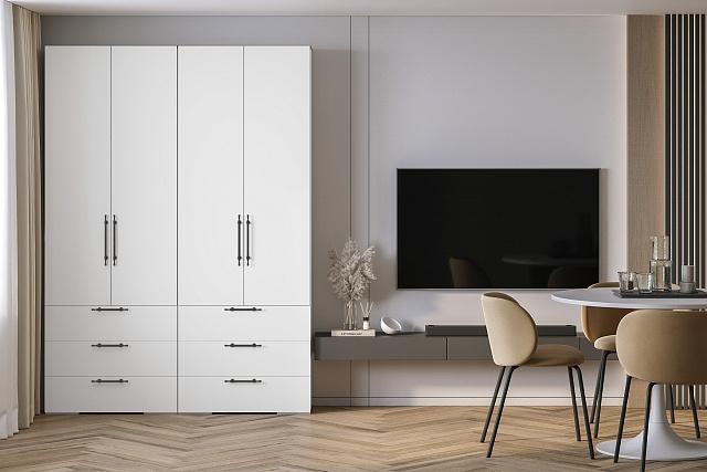 Шкаф распашной Мори-Хелена - 9 Белый