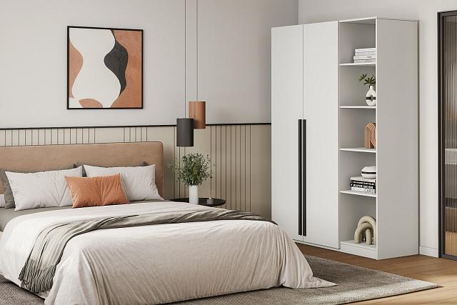 Шкаф распашной Лорена Пакс - 2.1 Белый