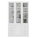 Книжный шкаф Библиограф - 3 №9 Белый