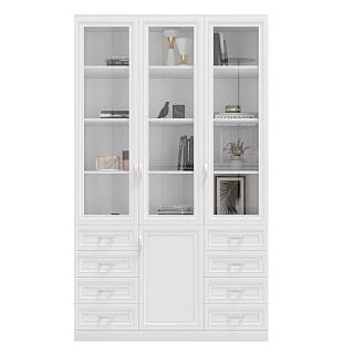 Книжный шкаф Библиограф - 3 №9 Белый