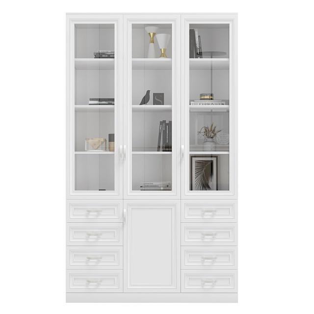 Книжный шкаф Библиограф - 3 №9 Белый