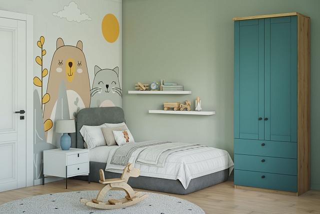 Шкаф распашной София РАХ - 11 МДФ Аквамарин