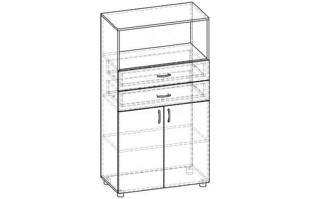 Стеллаж Лидер СТ.040.800-01