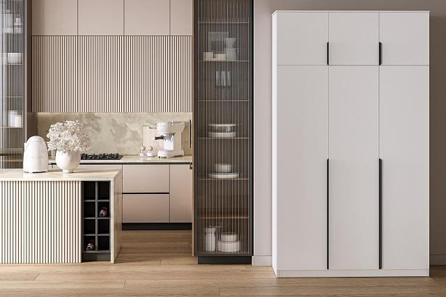 Шкаф распашной Марсель - 3 Белый с антресолью