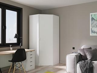 Шкаф угловой Алиса - 2 Белый