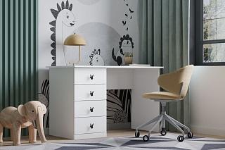 Письменный стол Банни - 2 МДФ Белый