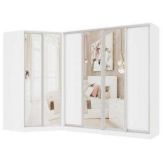 Шкаф-купе угловой Ромео - 4 Белый