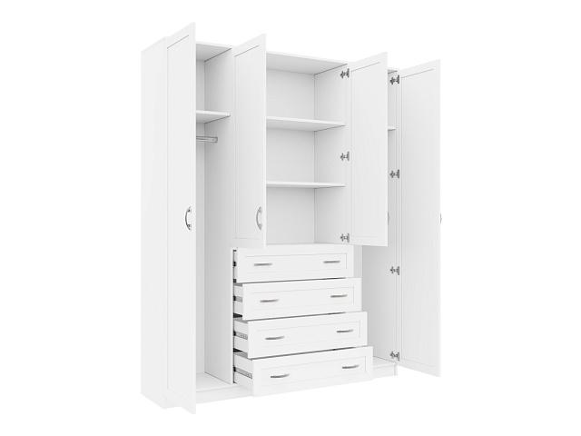 Шкаф распашной Стелла - 5 Белый