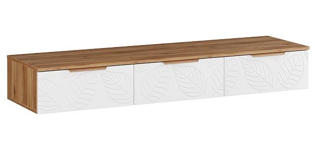 Тумба под ТВ подвесная Асти - 1 Белый