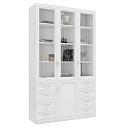 Книжный шкаф Библиограф - 3 №9 Белый