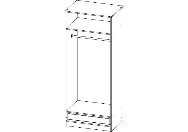 Шкаф распашной Жалюзи ДР - 2