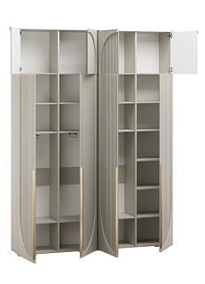 Шкаф распашной Брей - 2 с антресолью Кашемир