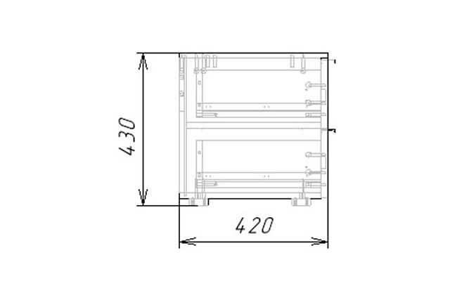 Тумба под ТВ Салерно NEW 1 Аквамарин