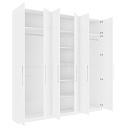 Шкаф распашной Калифорния - 6 с антресолью Белый