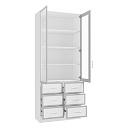 Книжный шкаф Альма - 11 Белый