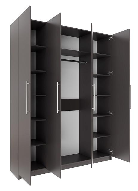 Шкаф распашной Калифорния - 4 Графит