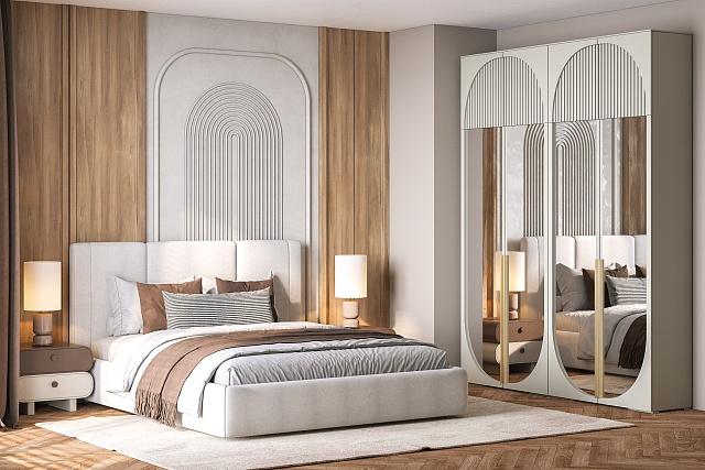 Шкаф распашной Брей - 2.2 с антресолью Кашемир