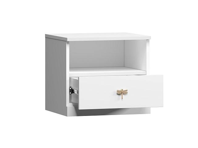 Тумба прикроватная Стрекоза - 2 МДФ Белый