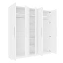 Шкаф распашной Калифорния - 5 Белый