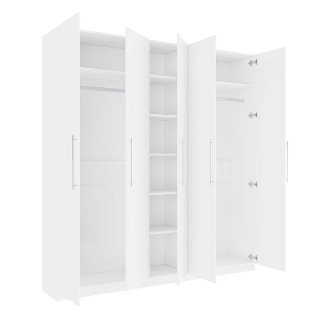 Шкаф распашной Калифорния - 5 Белый