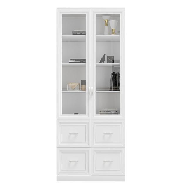 Книжный шкаф Библиограф - 2 №4 Белый