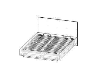 Кровать Бостон 1600 Черный