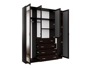 Шкаф распашной Стелла - 1 Венге