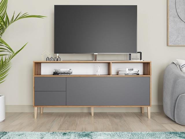 Тумба под ТВ Скарлет - 14 Графит