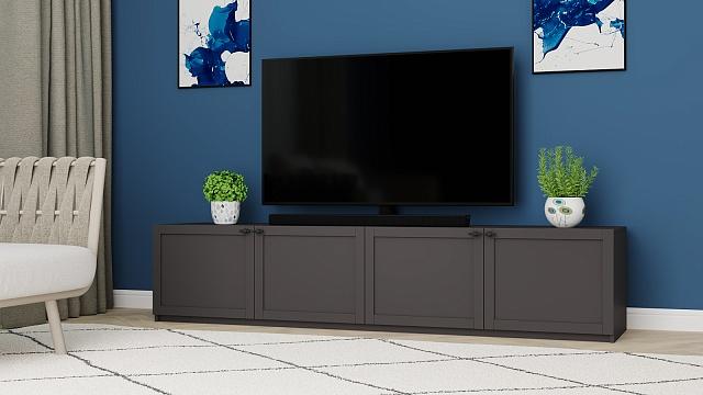 Тумба под ТВ Скаген Графит